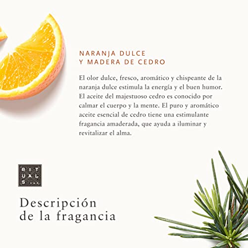 RITUALS Cesta Regalo del Ritual of Mehr, Tamaño Pequeño - Con Naranja Dulce y Madera de Cedro - Propiedades Energizantes y Estimulantes con Vitamina C