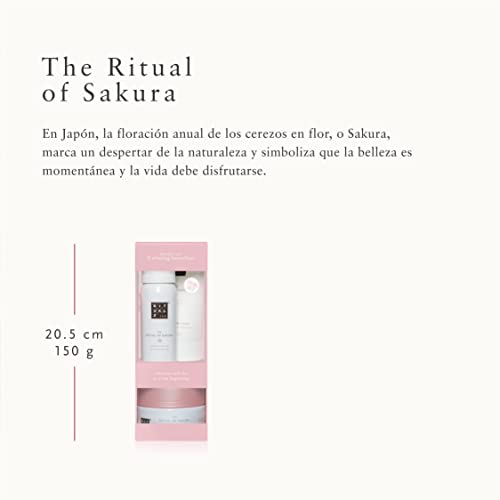 RITUALS Cesta Regalo para Mujeres del Ritual of Sakura, Trial Set - Con Leche de Arroz y Flor de Cerezo - Propiedades Nutritivas y Reparadoras para la Piel