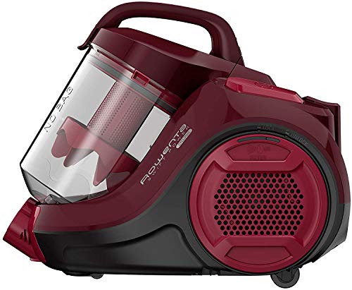 Rowenta - Aspiradora ciclónica compacta sin Bolsa Compact Power Cyclonic Rojo/Vino