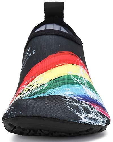 SAGUARO Escarpines Hombre Mujer para Buceo Snorkel Surf Natación Piscina Vela Mares Rocas Río Zapatos para Agua Calzado Playa Zapatillas Deportes Acuáticos(012 Multicolore, 36/37 EU)