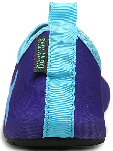 SAGUARO Escarpines Niño Niña Zapatillas para Agua Zapatos de Río Playa Calzado Deportes Acuáticos para Piscina Buceo Surf Natación Nadar Mares Vela Rocas(067 Azul, 36/37 EU)