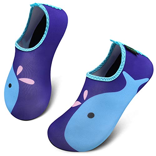 SAGUARO Escarpines Niño Niña Zapatillas para Agua Zapatos de Río Playa Calzado Deportes Acuáticos para Piscina Buceo Surf Natación Nadar Mares Vela Rocas(067 Azul, 36/37 EU)