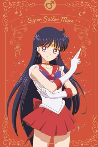 Sailor moon anime sailor Mars 6x9 notebook with 120 lined pages: Sailor moon anime sailor Mars 6x9 notebook journal with 120 lined pages (Sailor Moon Notebooks Collection)