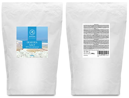 Sal del Mar Muerto 5kg - 100% Puro y Natural - Sales del Mar Muerto 5000g - Cuidado del Cuerpo - Mejores beneficios para un Buen Sueño - Belleza - Baño - Cuidado del Cuerpo - Bienestar - Relax - Spa