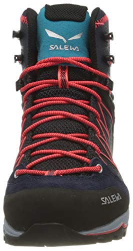 Salewa WS Mountain Trainer Lite Mid Gore-TEX Botas de Senderismo, Premium Navy/Blue Fog, 40.5 EU