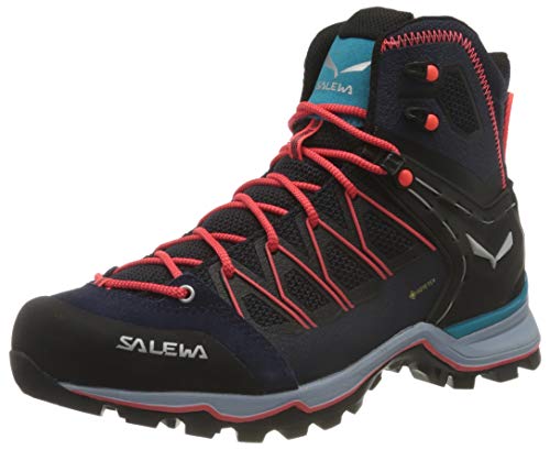 Salewa WS Mountain Trainer Lite Mid Gore-TEX Botas de Senderismo, Premium Navy/Blue Fog, 40.5 EU