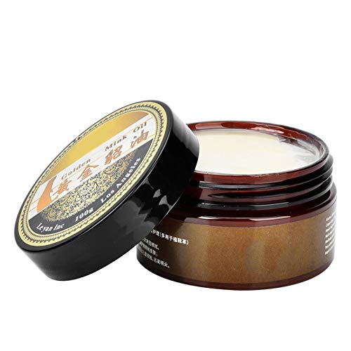 SALUTUYA 100G, Crema de Aceite de visón Artesanal de Cuero, Preserve Botas y Zapatos de Cuero, Accesorio de artesanía de Cuero