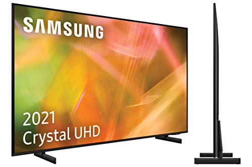 Samsung 4K UHD 2021 43AU8005- Smart TV de 43" con Resolución Crystal UHD, Procesador Crystal UHD, HDR10+, Motion Xcelerator, Contrast Enhancer y Alexa Integrada