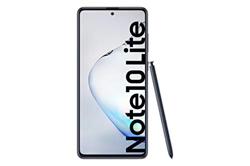 Samsung Galaxy Note 10 Lite - Smartphone de 6.7" FHD+ (4G, Dual SIM, 6GB RAM, 128GB ROM, cámara trasera 12MP(W)+12MP(UW)+12MP, cámara frontal 32MP, Octacore Exynos 9810), Aura Black [Versión española]