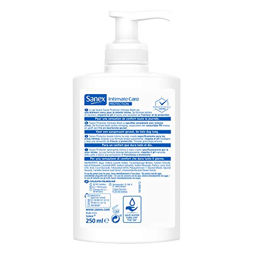 Sanex Gel de Higiene Íntima, Protección, 250ml