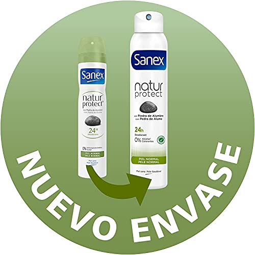 Sanex Natur Protect, Desodorante Hombre o Mujer, Desodorante Spray, Pack 6 Uds x 200 ml