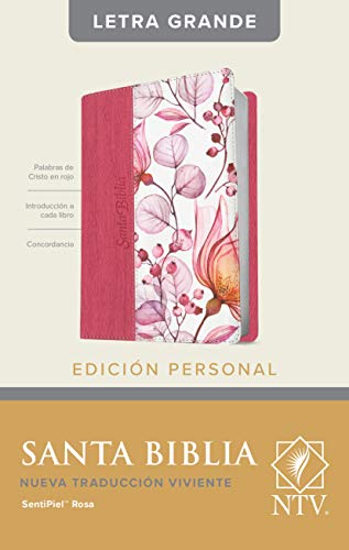 Santa Biblia NTV, Edición personal, letra grande (Letra Roja: Nueve Traduccion Viviente, SentiPiel Rosa, Edición Personal, Letra Grande / New Living Translation, Rose Red, Sentipiel, Big Letter