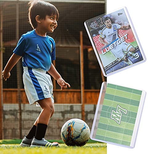 SAVITA 25 Piezas Fundas Tarjetas Coleccionables Transparentes Fundas para Cartas para Tarjetas de Béisbol Tarjetas de Juego Tarjetas Deportivas, 7,7x10,1cm