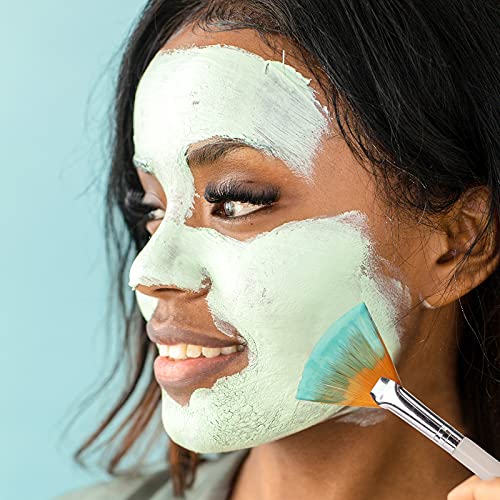 SAVITA 4 Piezas Pinceles para Mascarilla, Cepillo Aplicador de Ácido Pinceles en Forma de Abanico Pinceles Faciales Suaves Herramientas para Pelar Maquillaje de Mascarilla