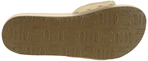 Scholl PESCURA Flat sand - Zuecos adultos unisex, Beige (sand), 42