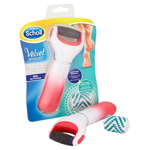 Scholl Velvet Smooth electrónico pie archivo, color rosa