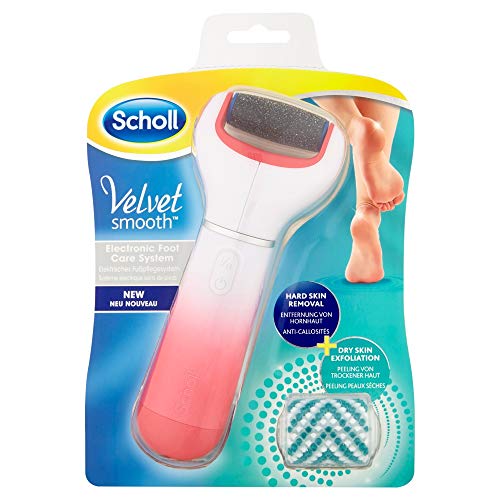 Scholl Velvet Smooth electrónico pie archivo, color rosa