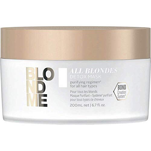 Schwarzkopf Blondme Keratin Restore All Blondes Mascarilla Detox 200ML, Único, Estándar