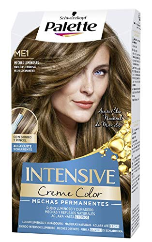 Schwarzkopf Palette Intensive Creme Color - ME1 Mechas - Coloración Permanente de Cuidado con Aceite de Marula – Aclara hasta 6 tonos