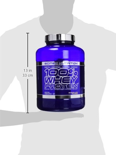 Scitec Nutrition 100% Whey Protein, Bebida en polvo de concentrado de proteína de suero con edulcorantes, sin azúcar añadido, sin gluten, sin aceite de palma, 2.35 kg, Chocolate