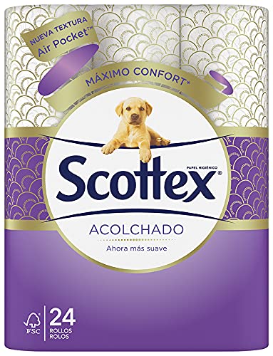 Scottex Acolchado Papel Higiénico - 24 rollos