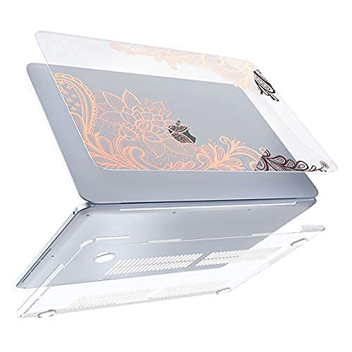 SDH Funda protectora para MacBook Air de 13 pulgadas 2020, MacBook Air de 13 pulgadas A2337 M1 A2179 A1932 con retina, nueva tecnología bronceadora funda para portátil encaje oro rosa 2