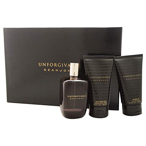 Sean John Unforgivable Coffret: Eau De Toilette Spray 125ml + After Shave Balm 100ml + Shower Gel 100ml 3pcs