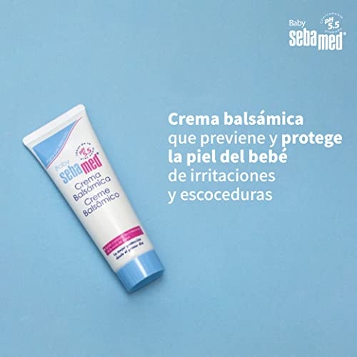 Sebamed Baby Crema Balsámica - 50ml Prevención de la dermatitis del pañal, Cuidado intensivo y protección para la piel del bebé, Protección frente al frío, Para la piel muy sensible, seca y atópica