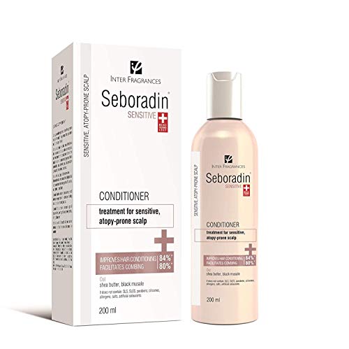 Seboradin Bálsamo Acondicionador para el Cabello para la Piel Sensible del Cuero Cabelludo, Propensa a la Atopia y la Irritación, con Manteca de Karité para Mujeres y Hombres, 200 ML