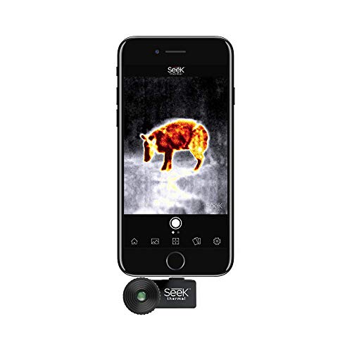 SEEK THERMAL LT-AAA Compact XR Cámara de Imagen Térmica de Rango Extendido para Teléfonos iOS de Apple iPhone, Negro