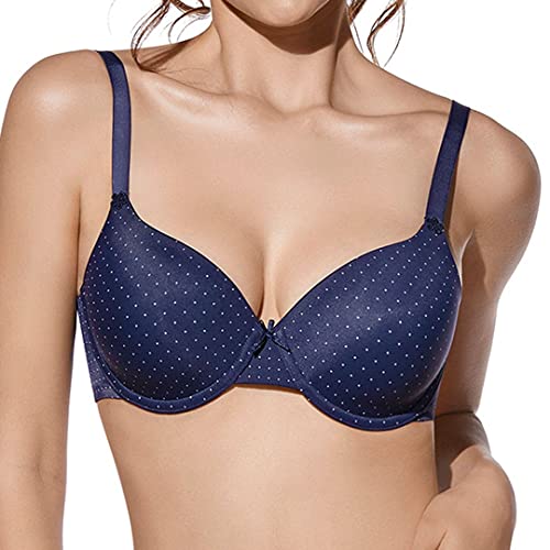 Selene Greta, Sujetador Copa Foam con Aros Para Mujer, Azul Marino, 105C (Talla Fabricante: 105C)