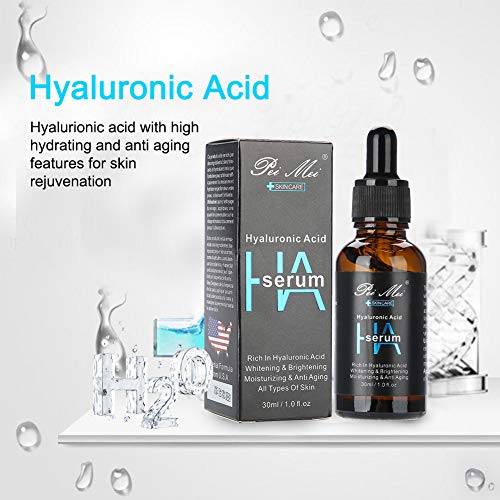 Sérum de ácido hialurónico antiedad, sérum hidratante natural de retinol de 30 ml, concentrado de ácido hialurónico para las arrugas, sérum facial con ingredientes orgánicos