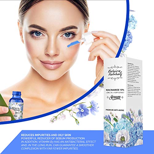 Serum Facial Niacinamida 10% + Zinc 5% Antimanchas Vitamina B3 Despigmentante Blanqueador - Reduce Aparicion Acne Anti Poros Abiertos Granos Hidratante Antiarrugas Reductor Sebo Cara Piel Grasa 30ml