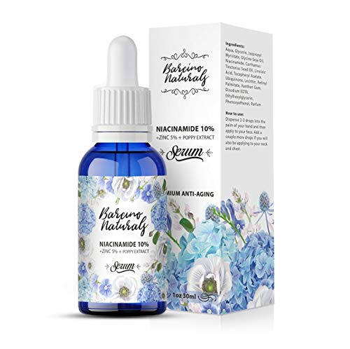 Serum Facial Niacinamida 10% + Zinc 5% Antimanchas Vitamina B3 Despigmentante Blanqueador - Reduce Aparicion Acne Anti Poros Abiertos Granos Hidratante Antiarrugas Reductor Sebo Cara Piel Grasa 30ml