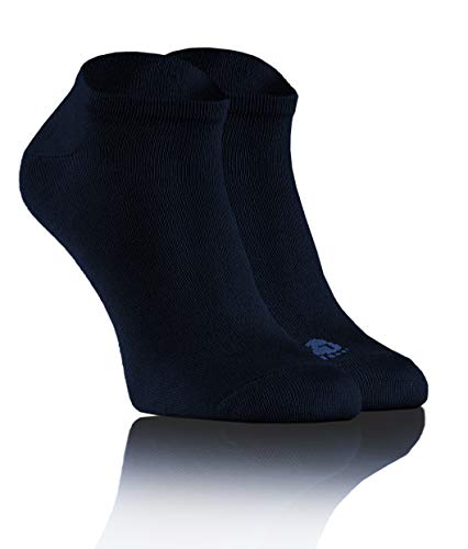 Sesto Senso Calcetines de Bambu Sneakers Cortos Mujer Hombre 3 Pares Pack 38-40 Azul Oscuro