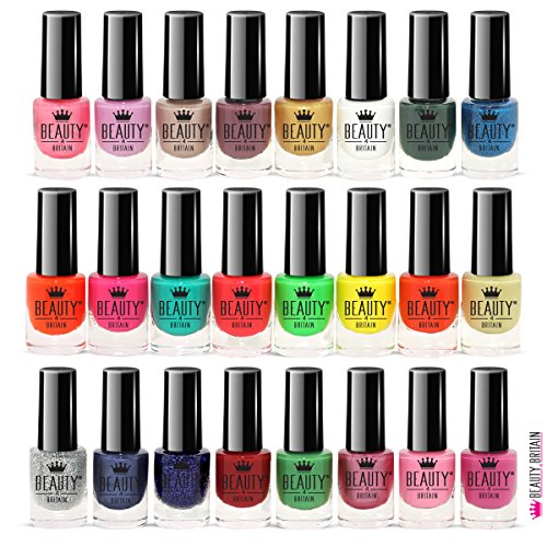 Set De 24 Esmalte De Uñas 24 Colores Diferentes Botella Moderna De 5ml (set B)