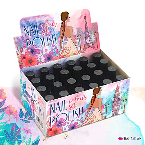 Set De 24 Esmalte De Uñas 24 Colores Diferentes Botella Moderna De 5ml (set B)