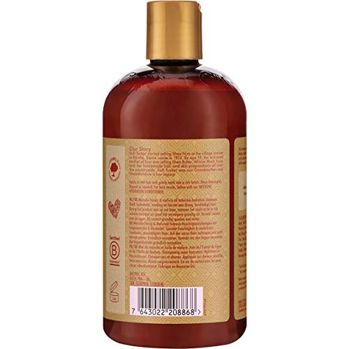 Shea Moisture Manuka Honey & Mafura Oil Champú de hidratación intensiva con extracto de higo y aceite de baobab, para hidratar y reponer el cabello seco, dañado 384 ml