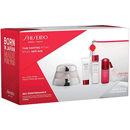 Shiseido bio performance advance super revitalizing 50ml + jabon limpiador 15ml + tonico 30ml + ultime infusing concentrate 5ml+ contorno ojos 3ml