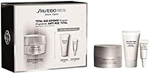 Shiseido men total revitalizer crema 50ml + jabon limpiador 30ml + contorno de ojos 3ml