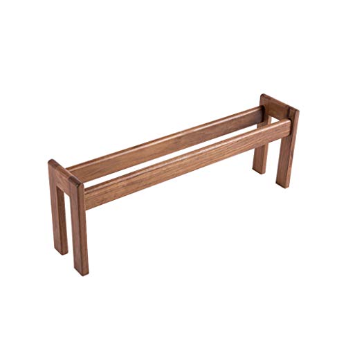 Shoe bench Marco único y Exclusivo para Deslizadores de Madera Maciza, Estante Simple para Zapatos pequeños de Madera Maciza, 50 cm de Largo, Muebles pequeños para Ahorrar Espacio (Color : B)