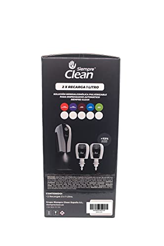 SiempreClean | Gel Hidroalcoholico Formato 2 Litros | Desinfectante de Manos | Recarga de para Dosificador | Perfume Cereza