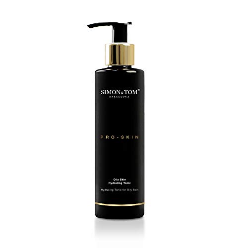 SIMON & TOM - TÓNICO FACIAL HIDRATANTE- PRO SKIN COLLECTION - Para pieles grasas - Hidrata, refresca y purifica- Uso diario / 200 ml.