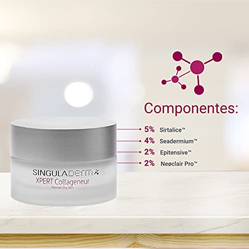 Singuladerm - XPERT Collageneur - Crema reafirmante intensiva - Disminuye arrugas - Aumenta colágeno - Día y noche - Piel normal / seca - 50ml