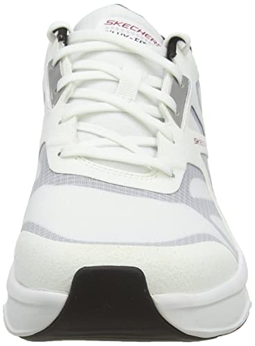 Skechers D'LUX Fitness, Zapatillas Hombre, White, 44 EU