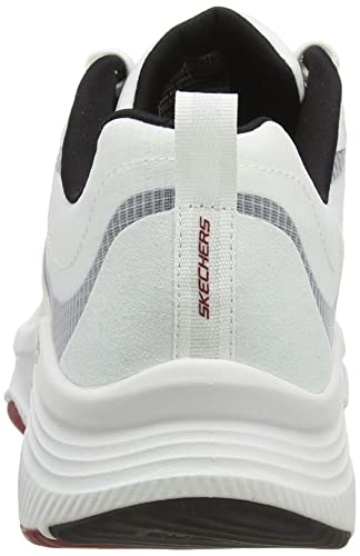 Skechers D'LUX Fitness, Zapatillas Hombre, White, 44 EU