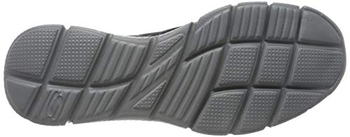 Skechers Equalizer Persistent, Zapatillas sin Cordones Hombre, Black, 43 EU