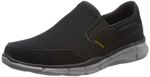 Skechers Equalizer Persistent, Zapatillas sin Cordones Hombre, Black, 43 EU