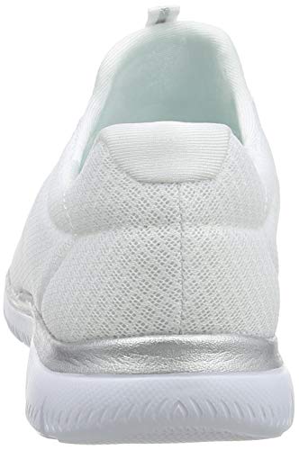 Skechers Summits, Zapatillas de Deporte Mujer, White Silver, 38 EU