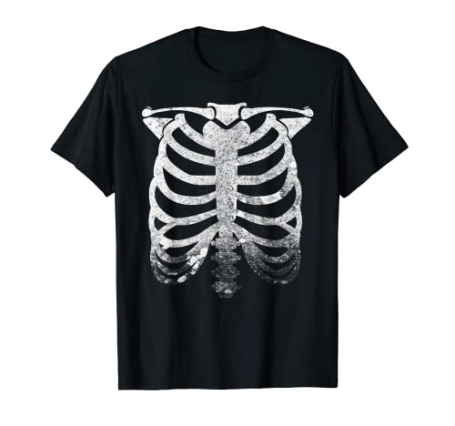 Skeleton Rib Cage Halloween Costume Women, Boys Girls Men Camiseta